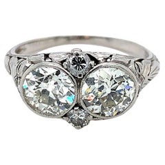 Platinum 2 Carat Diamond Filigree Ring