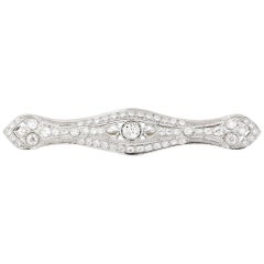 Platinum 2 Carat Diamond Propeller Brooch, Early 20th Century