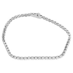 Platinum 2 ct. Diamond Tennis Bracelet Size 7