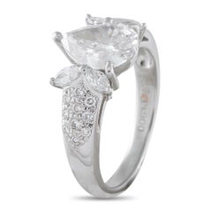 Platin 2.01ct Diamant Ring #5300