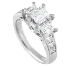 Bague en platine avec 2.08ct de diamant MF01-072125