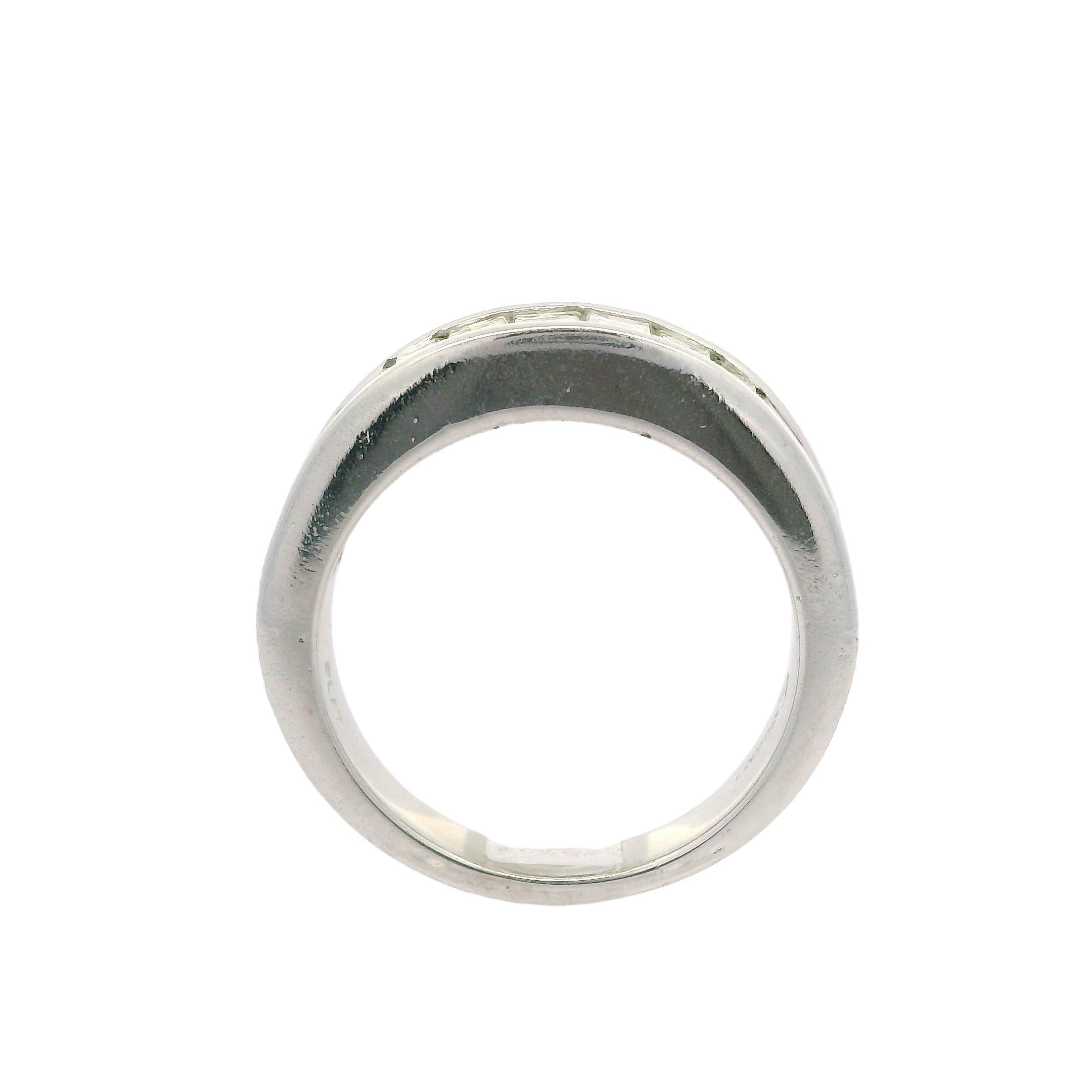 Alianza de Platino 2.0ctw Diamante Baguette Canal Tamaño 6 en venta 2