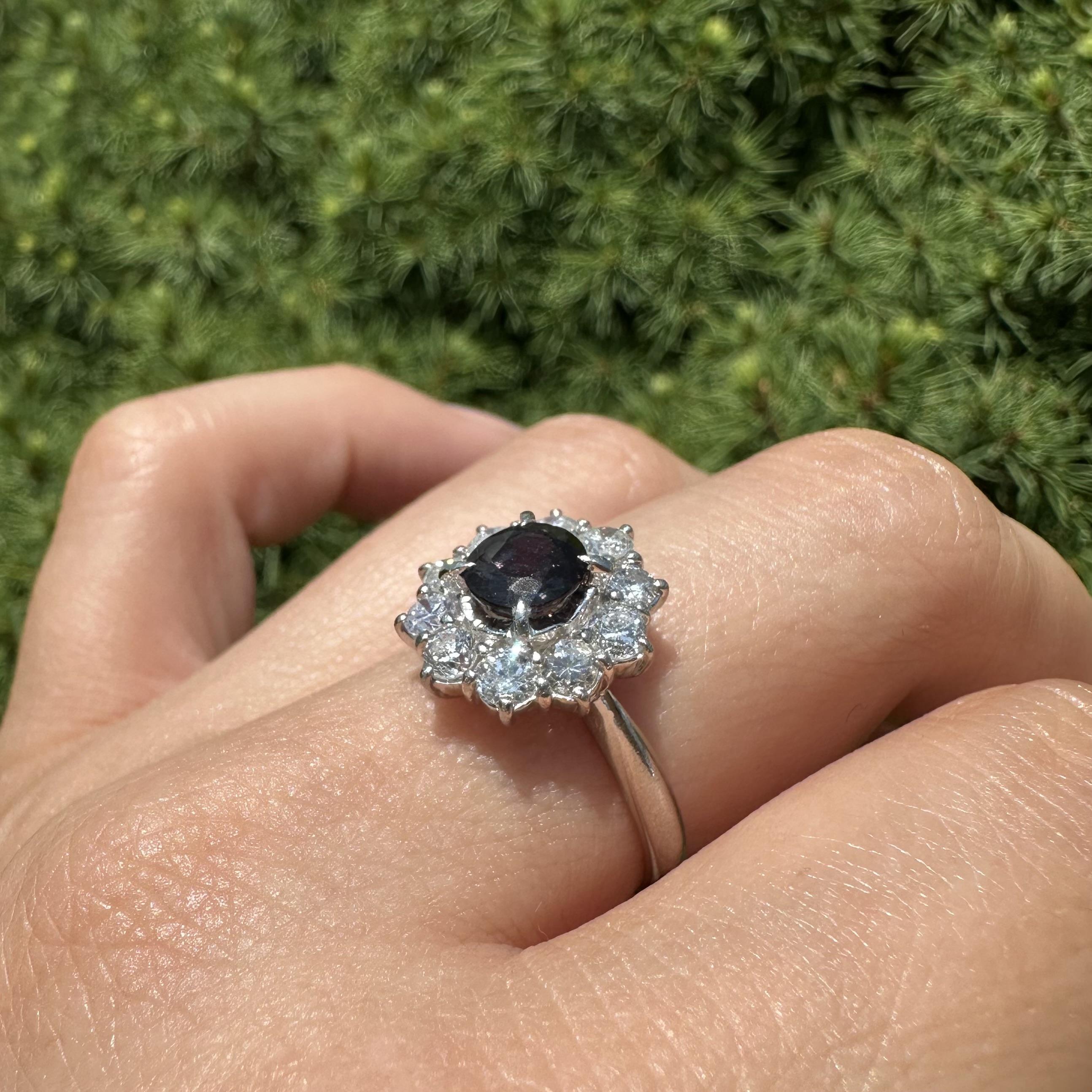 Bague en platine 2.22ctw No Heat Violet Purple Pink Color Change Sapphire Diamond en vente 2