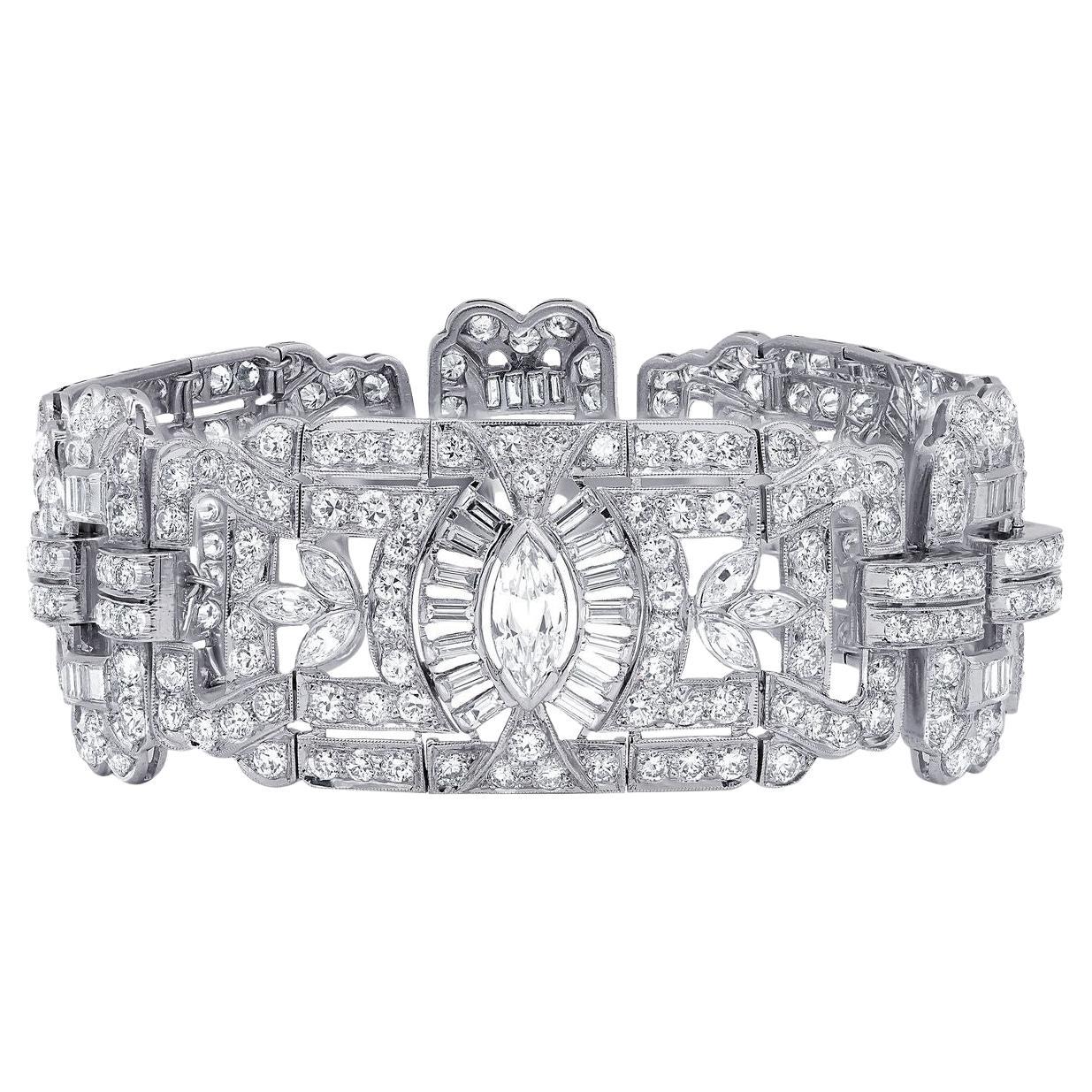 Platin 23.00 CT. Diamant-Armband