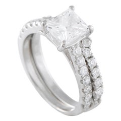 Anillo de diamantes de platino de 2,30 ct MF02-071025
