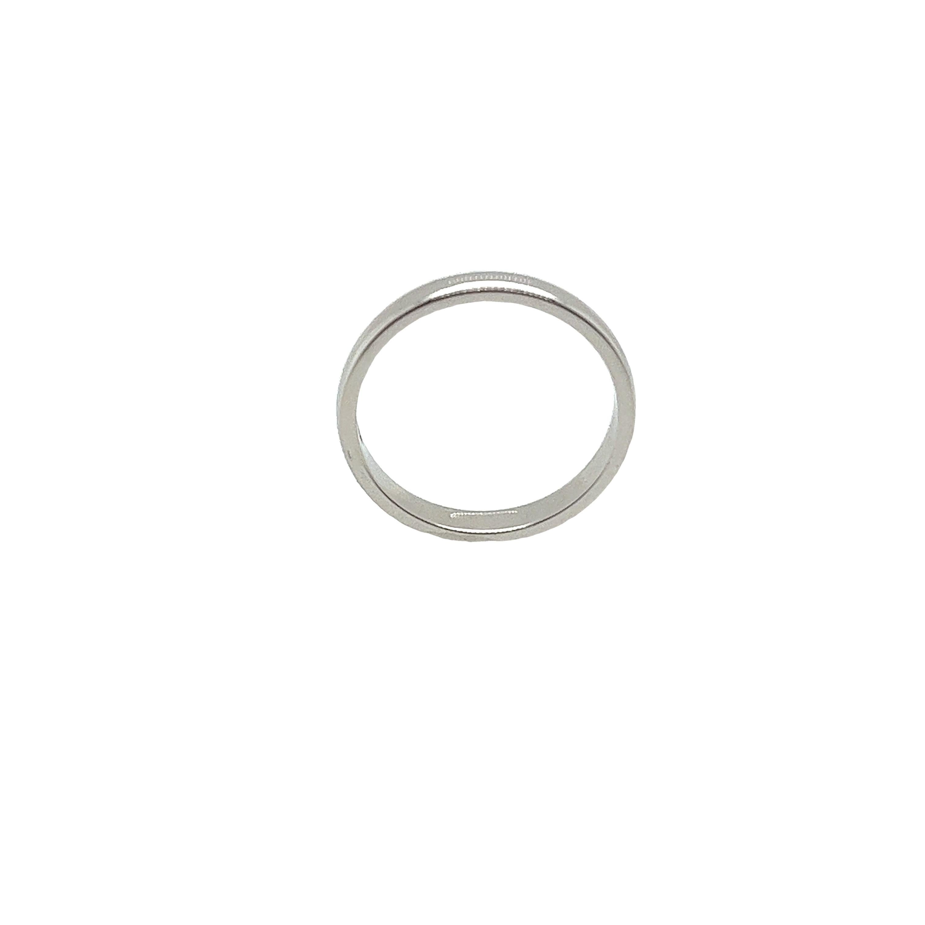 Women's or Men's Platinum 2.40mm Wide Wedding Ring