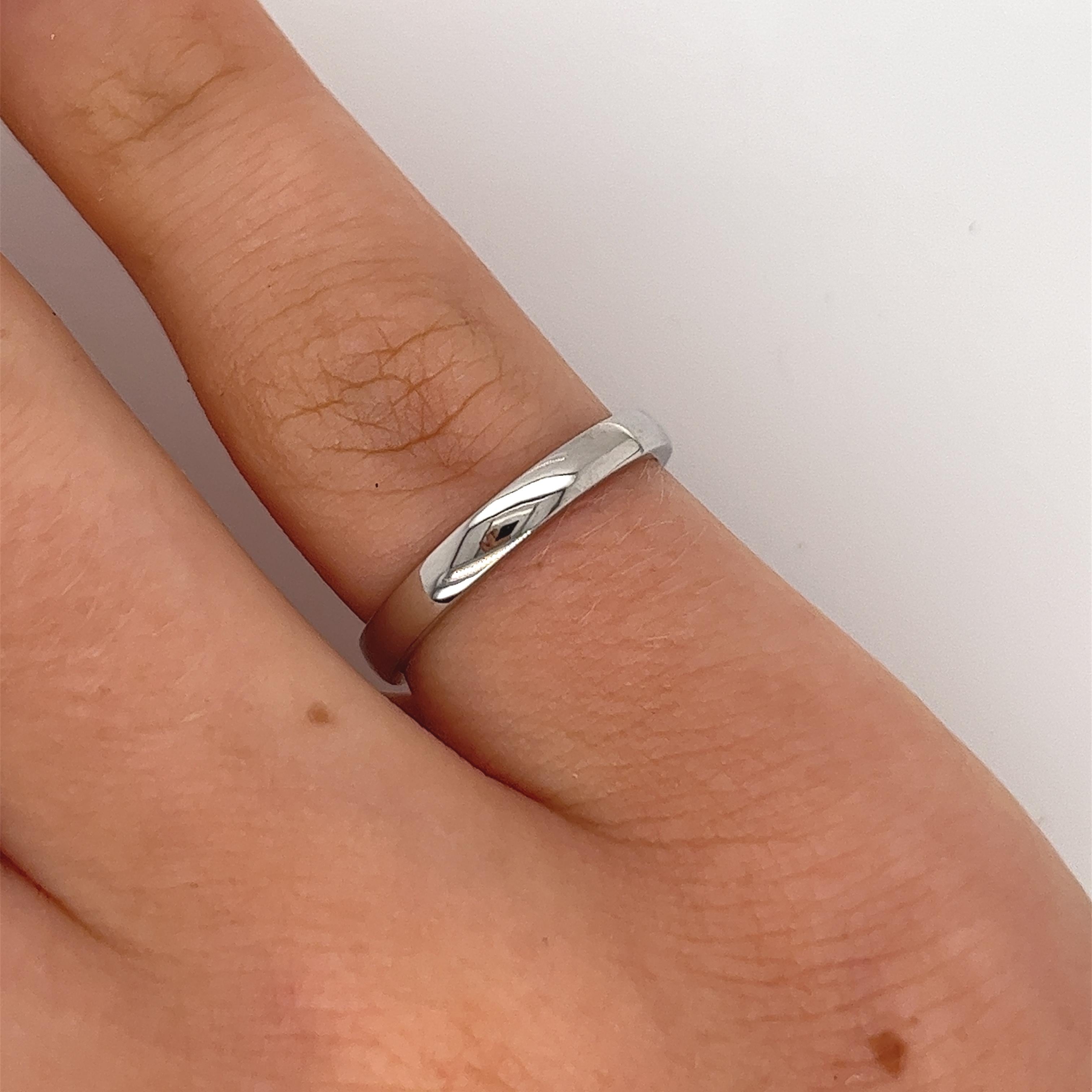Platinum 2.40mm Wide Wedding Ring For Sale 1