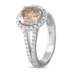 Platin-Ring mit 2,42 Karat Diamanten im Halo-Design MF33-070126