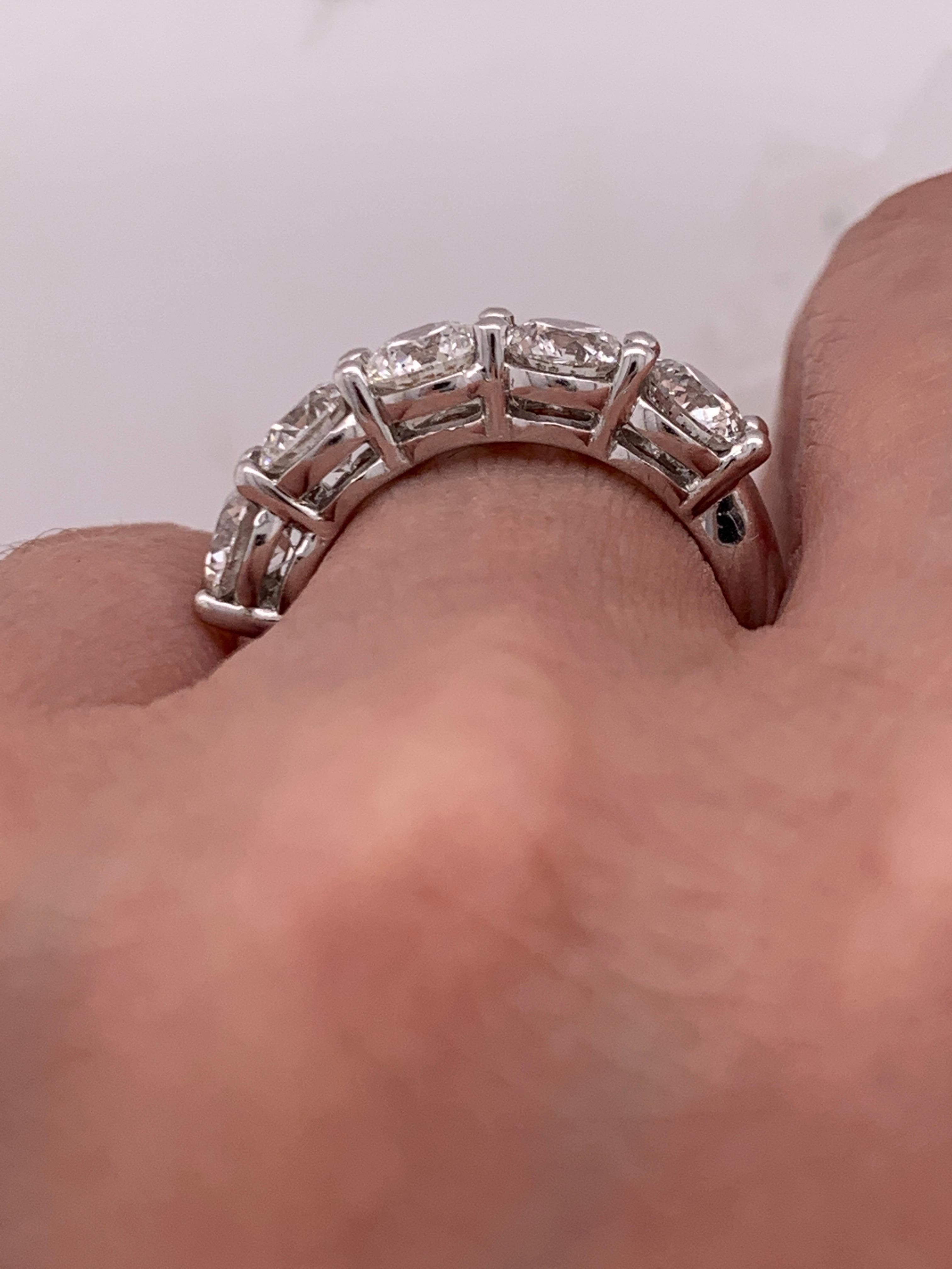 5 stone diamond ring 2.5 carat