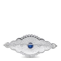 Platinum 2.50ct Diamond and Sapphire Brooch MF29-020326