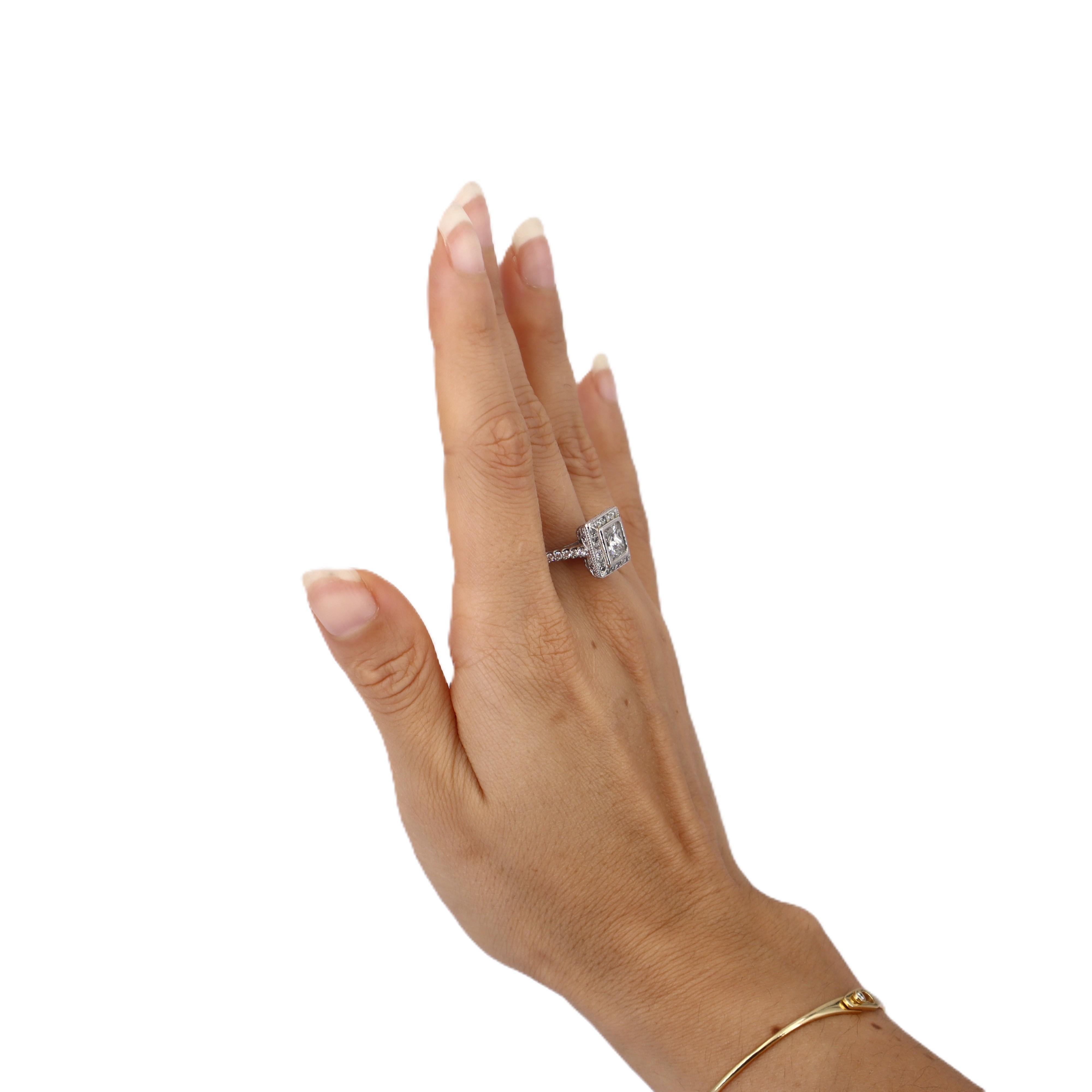 Platino 2,69 qt. Anillo de diamantes en venta 1
