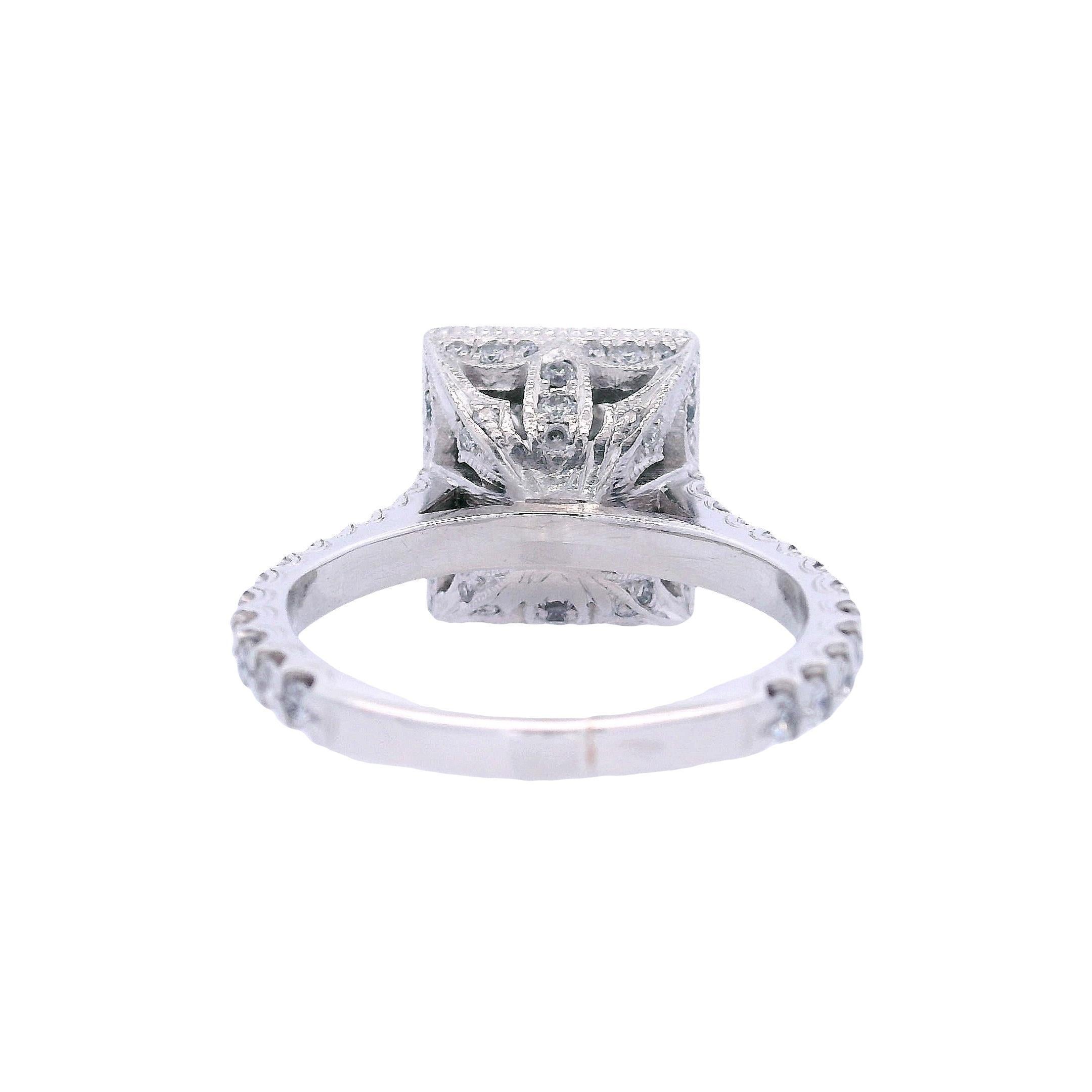 Platino 2,69 qt. Anillo de diamantes en venta 4
