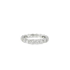Platinum 2.84ctw Round Brilliant Diamond Eternity Band