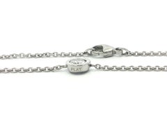 Pulsera apilable de platino con diamante redondo biselado y solitario de .28 ct