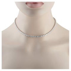 Collier de tennis en platine avec 29,80 ct de diamants MF20-052126