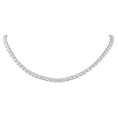 Collier de tennis en platine avec 29,80 ct de diamants MF20-052126
