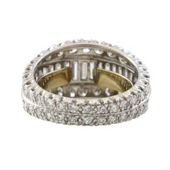 Platinum 3 Carat TDW Vintage Eternity Band Ring