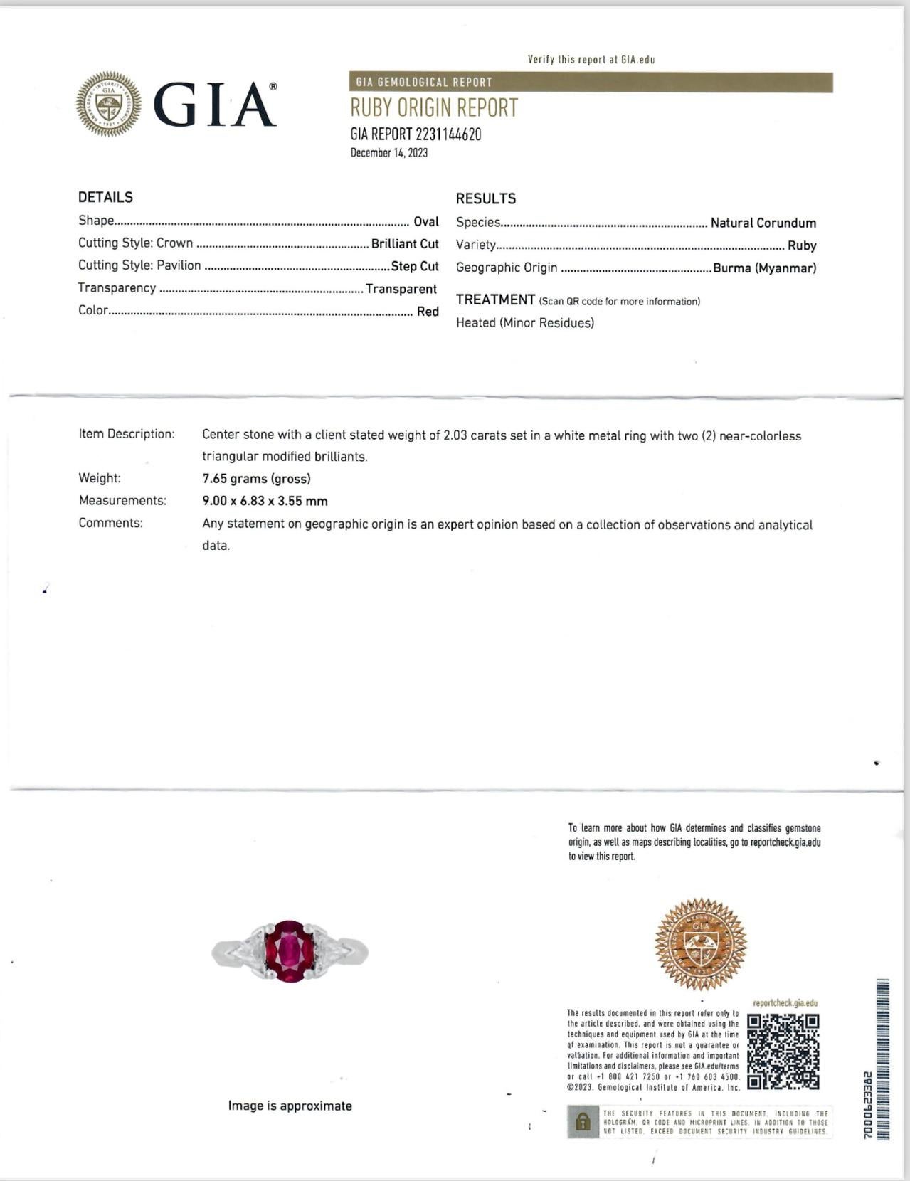 Women's or Men's Platinum 3 stone Ruby Ring For Sale