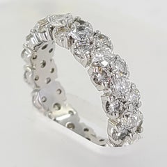 Platinum 3.05 Carat Diamond Eternity Band