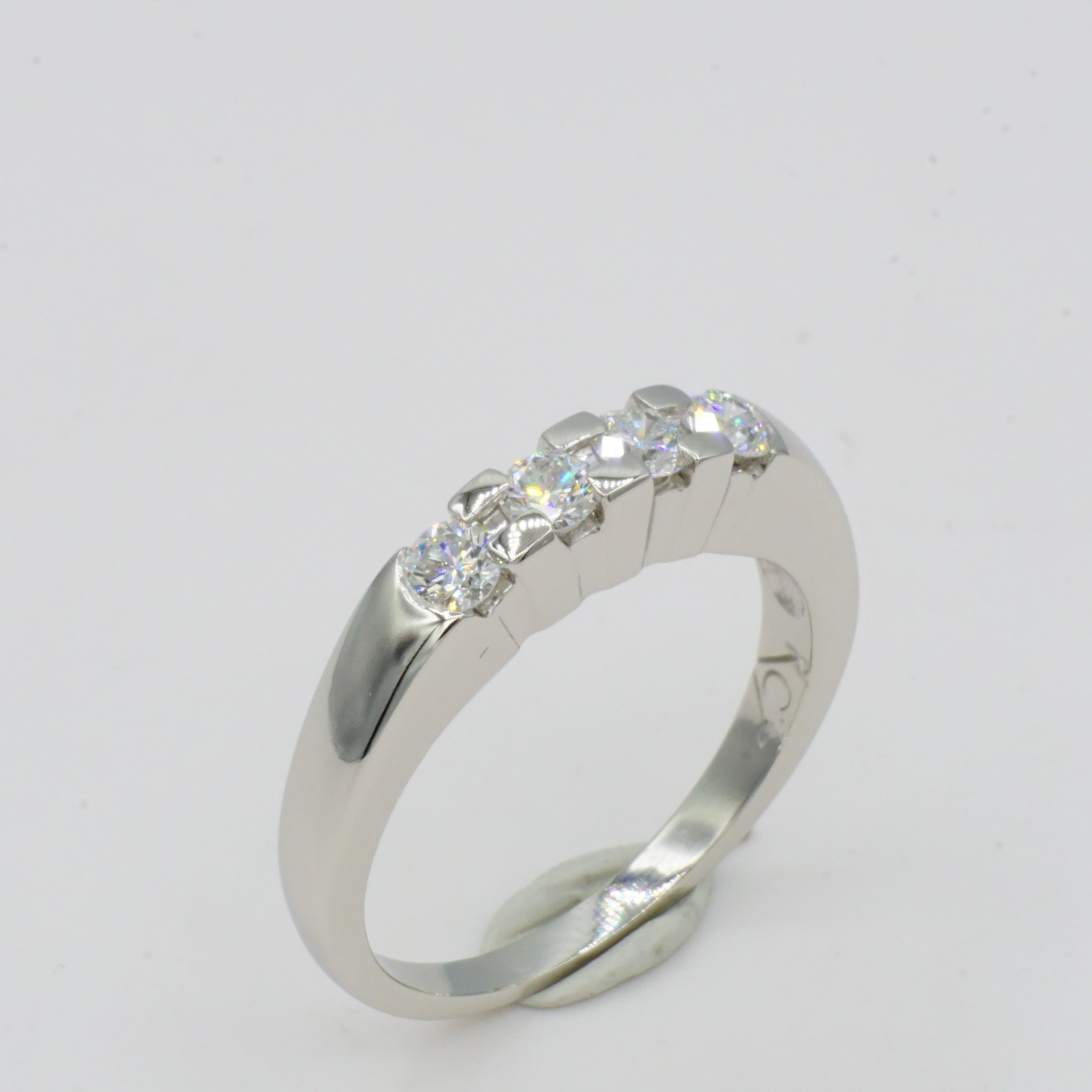 Modern Platinum 3.06ct EGL Certified Princess Cut Diamond Wedding Set by Rock N Gold