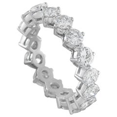 Platinum 3.07ct Diamond Eternity Band Ring MF13-121525