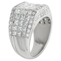 Anello di platino con 3,07ct di diamanti MF12-051526