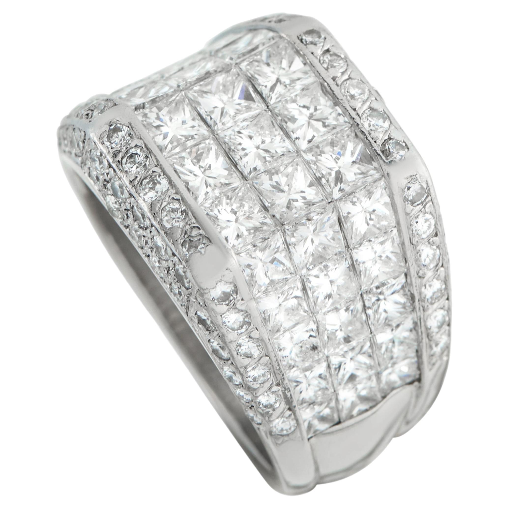Platinum 3.07ct Diamond Ring MF12-051526