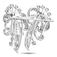 Platinum 3.0ct Diamond Brooch MF29-020426