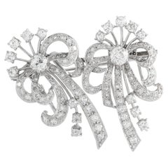 Platinum 3.0ct Diamond Brooch MF29-020426