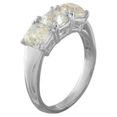 Bague en platine avec diamant de 3,26 ct MF03-052126