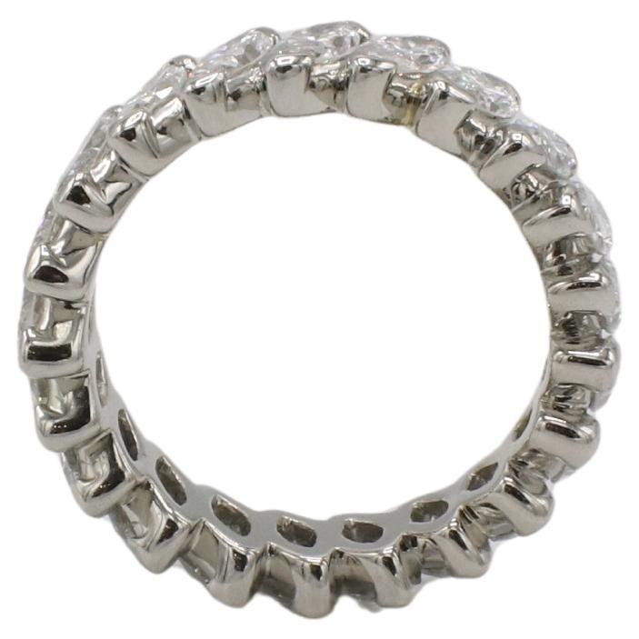 Anillo de Platino de 3,50 Quilates con Diamante Marquesa Natural Moderno en venta