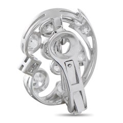 Platinum 3.50ct Diamond Clip-On Earrings MF10-012826