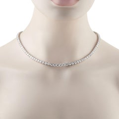 Collana Tennis in platino con diamanti da 35,43 carati MF31-041326