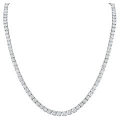 Collana Tennis in platino con diamanti da 35,43 carati MF31-041326