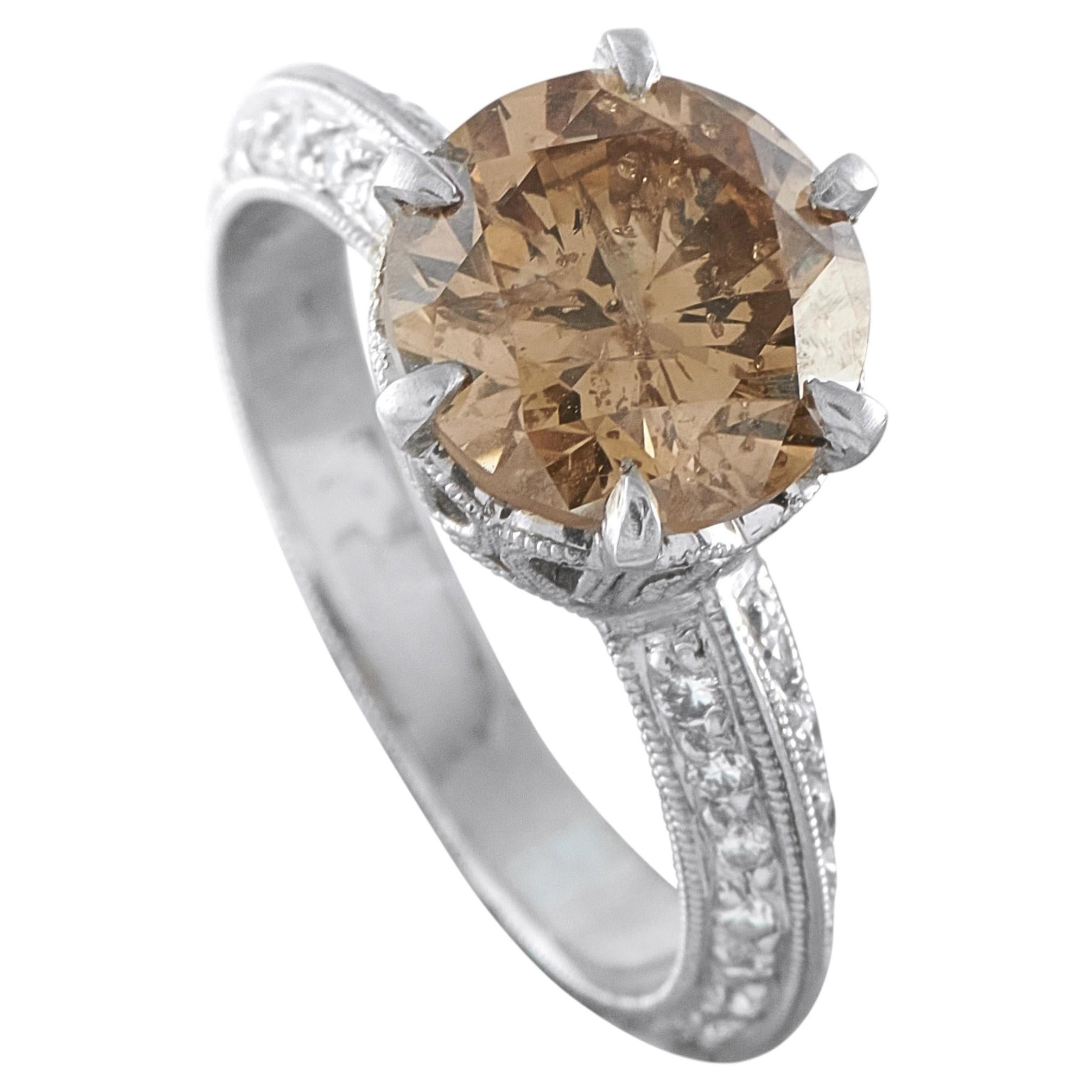 Platinum 3.60ct Diamond Ring MF19-070826