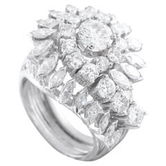 Platin 3,60ct Diamant Ring MF39-020426