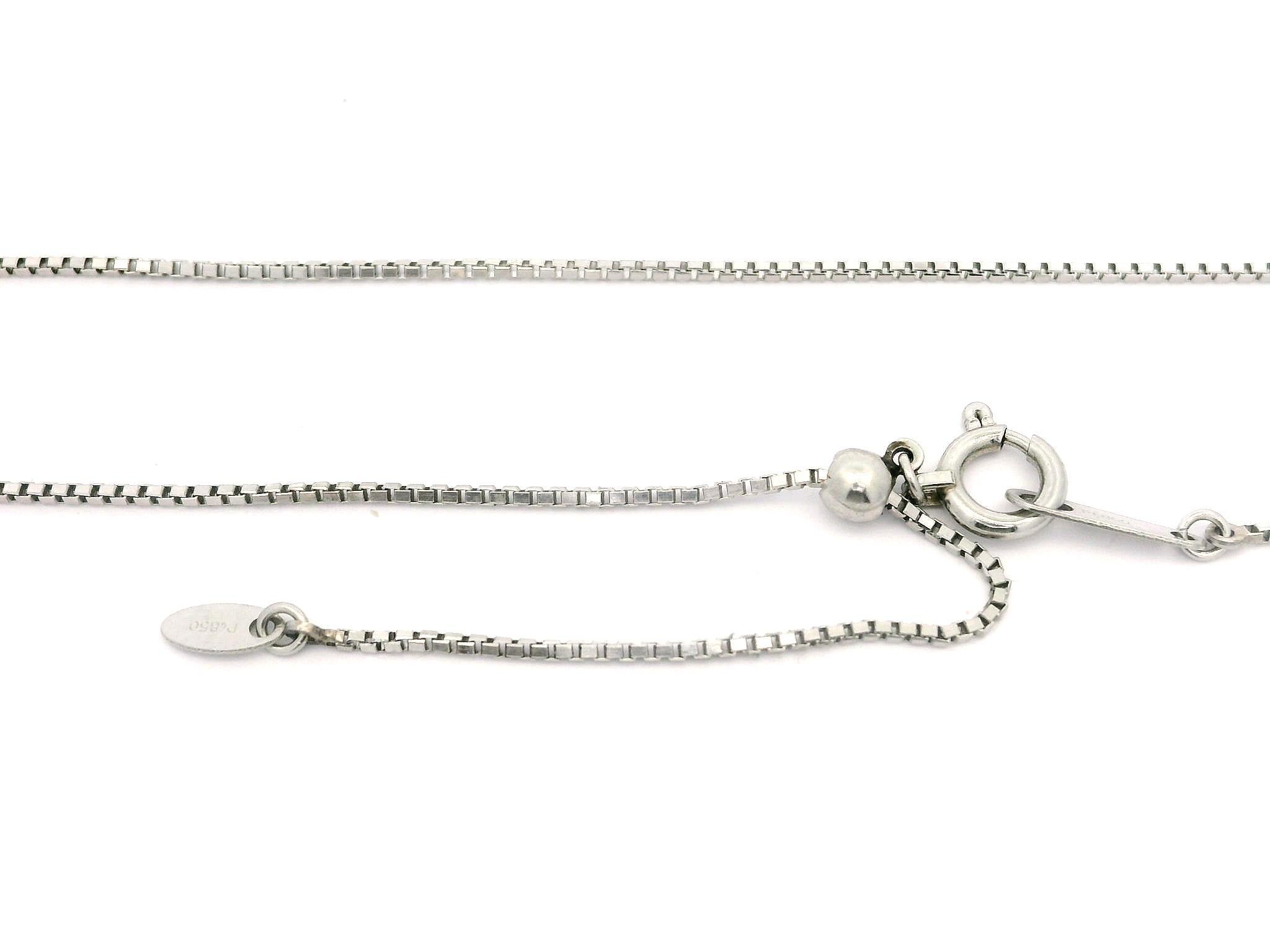 Platin 3,6ctw Oval Tansanit & Diamant Slide Drop Anhänger verstellbare Halskette im Angebot 6