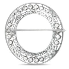 Platinum 3.75ct Diamond Wreath Brooch MF21-020526