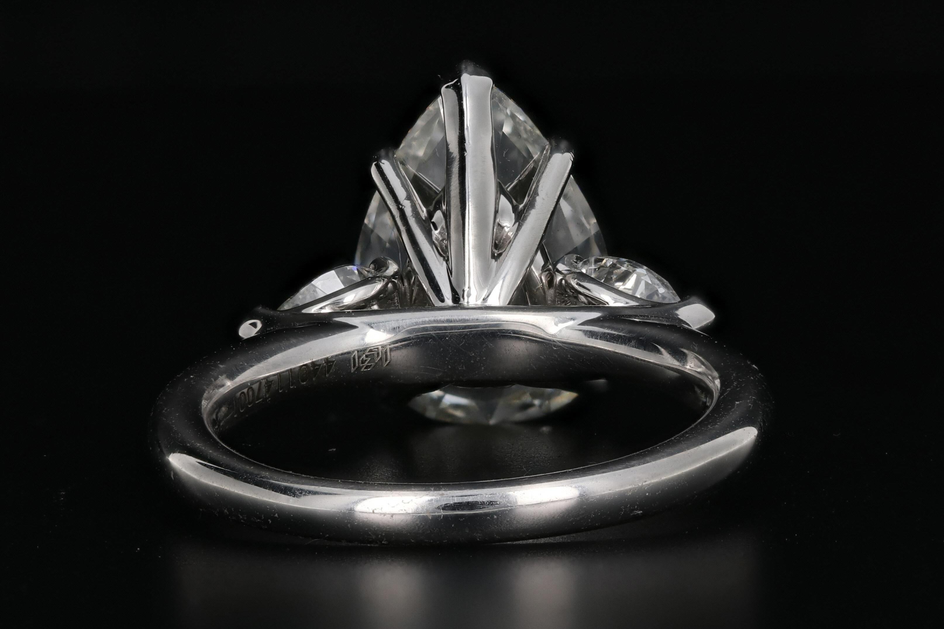 antique pear diamond ring