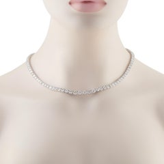 Collana Tennis in platino con diamanti da 40,47 carati MF03-041526