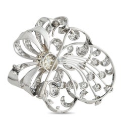 Broche victoriano de platino con 4,07 ct de diamantes MF26-030326