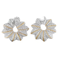 Platinum 4.50ct Diamond Earrings MF36-012926