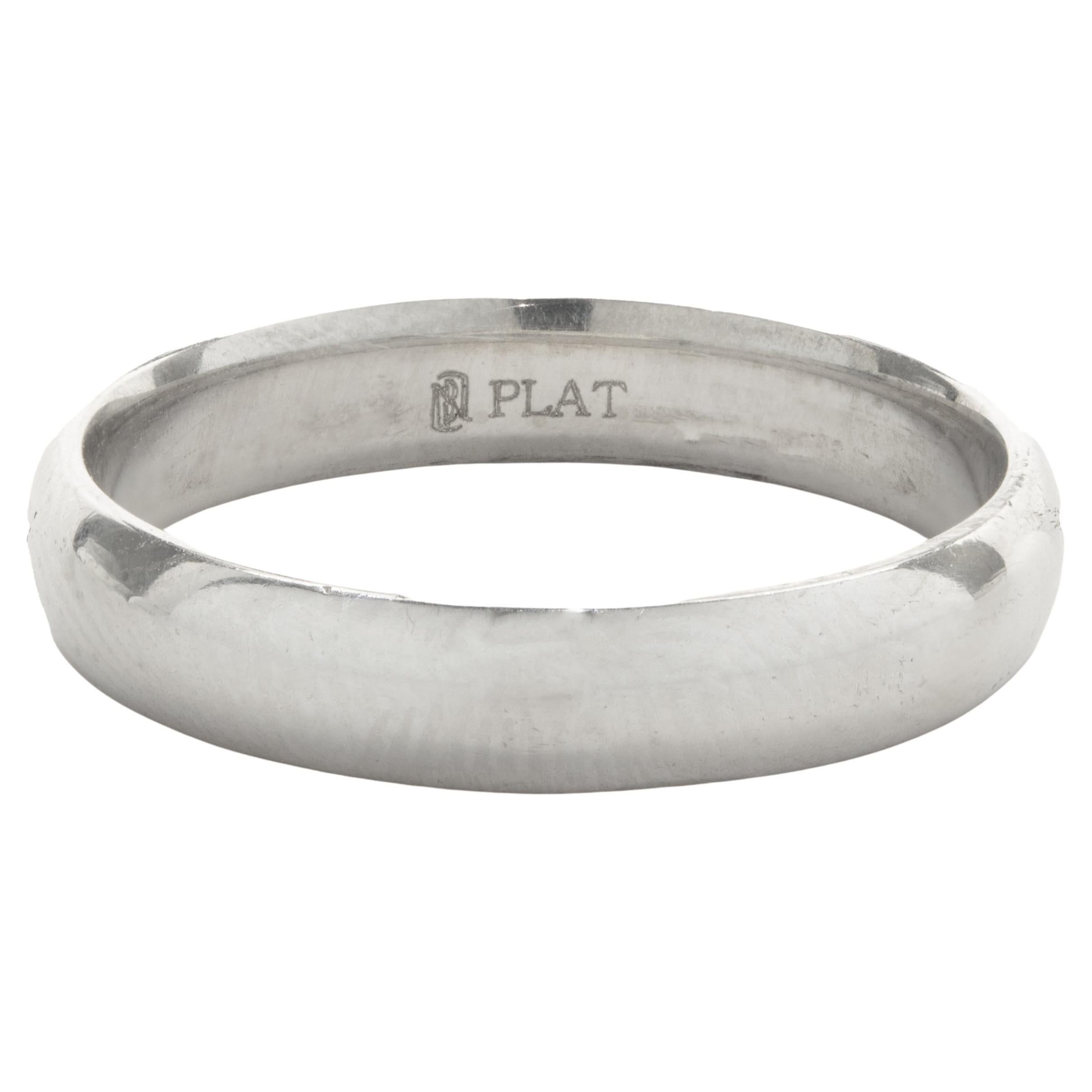 Platinum 4MM Band