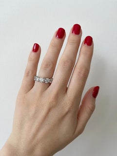 Platinum 5 Carat Diamond Eternity Band Ring