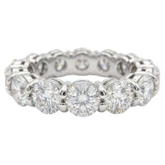 Platinum 5 Carat Diamond Eternity Band Ring