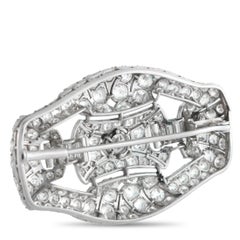 Broche Art Déco en platine 5.04ct Diamond MF19-012326