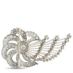 Platinum 5.0ct Diamond Brooch MF38-020426