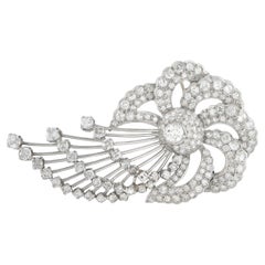 Platinum 5.0ct Diamond Brooch MF38-020426