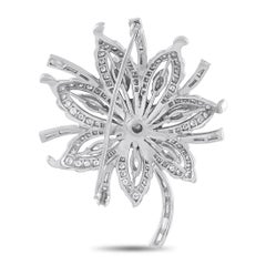 Broche en platine à 5,20ct de diamant MF05-022626