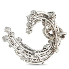 Platinum 5.50ct Diamond Brooch MF13-020626